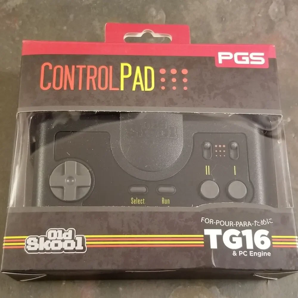 NEC Turbografx-16 / Turbo Duo Controller (NEW) - TG-16 Gamepad - Old Skool